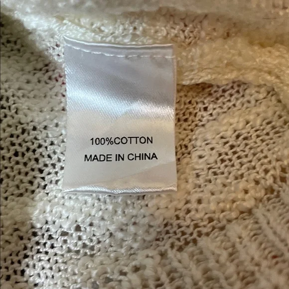 Wild Fable Cream Sweater with Pink Hearts, Size XL - Picture 3 of 7